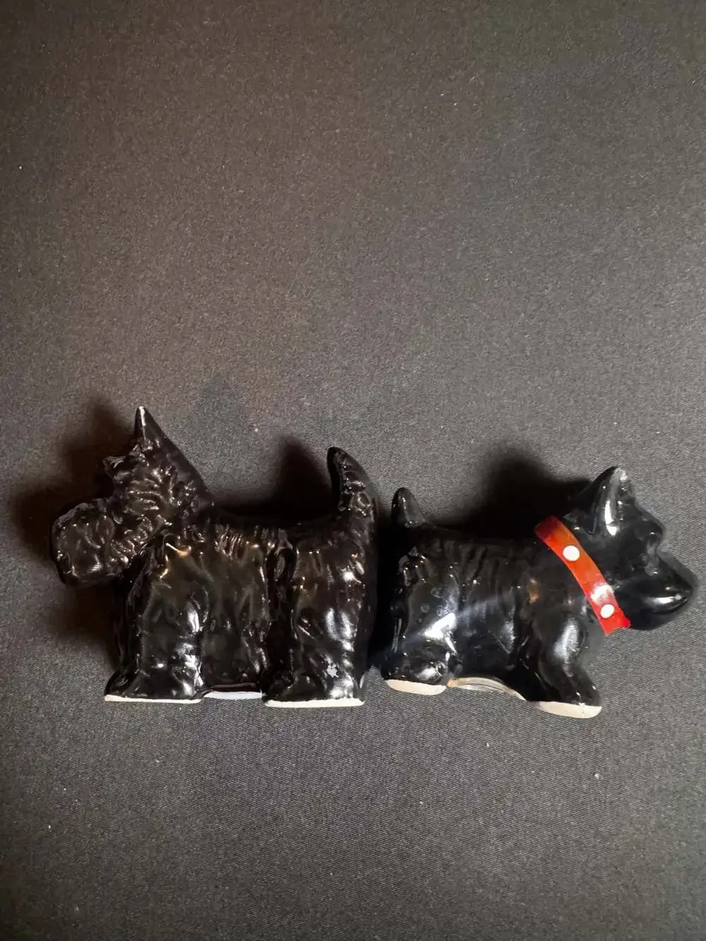 Vintage Ceramic Scottish Terrier Dog Salt and Pepper Shakers